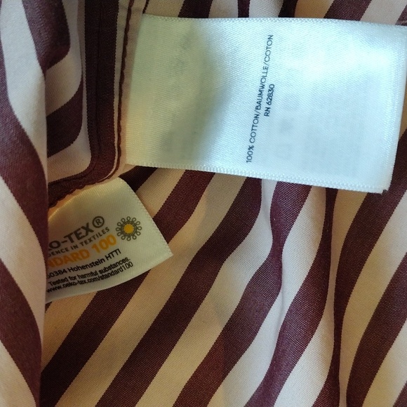 Lands' End Dusty Rose Are Pink 3/4 Sleeve Button Down Shirt - Picture 4 of 5